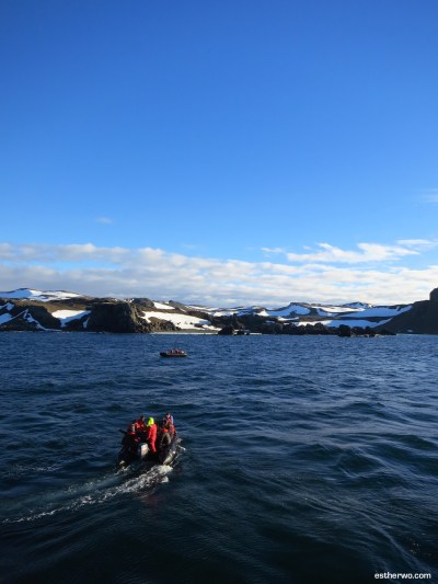 Zodiacs to King George Island